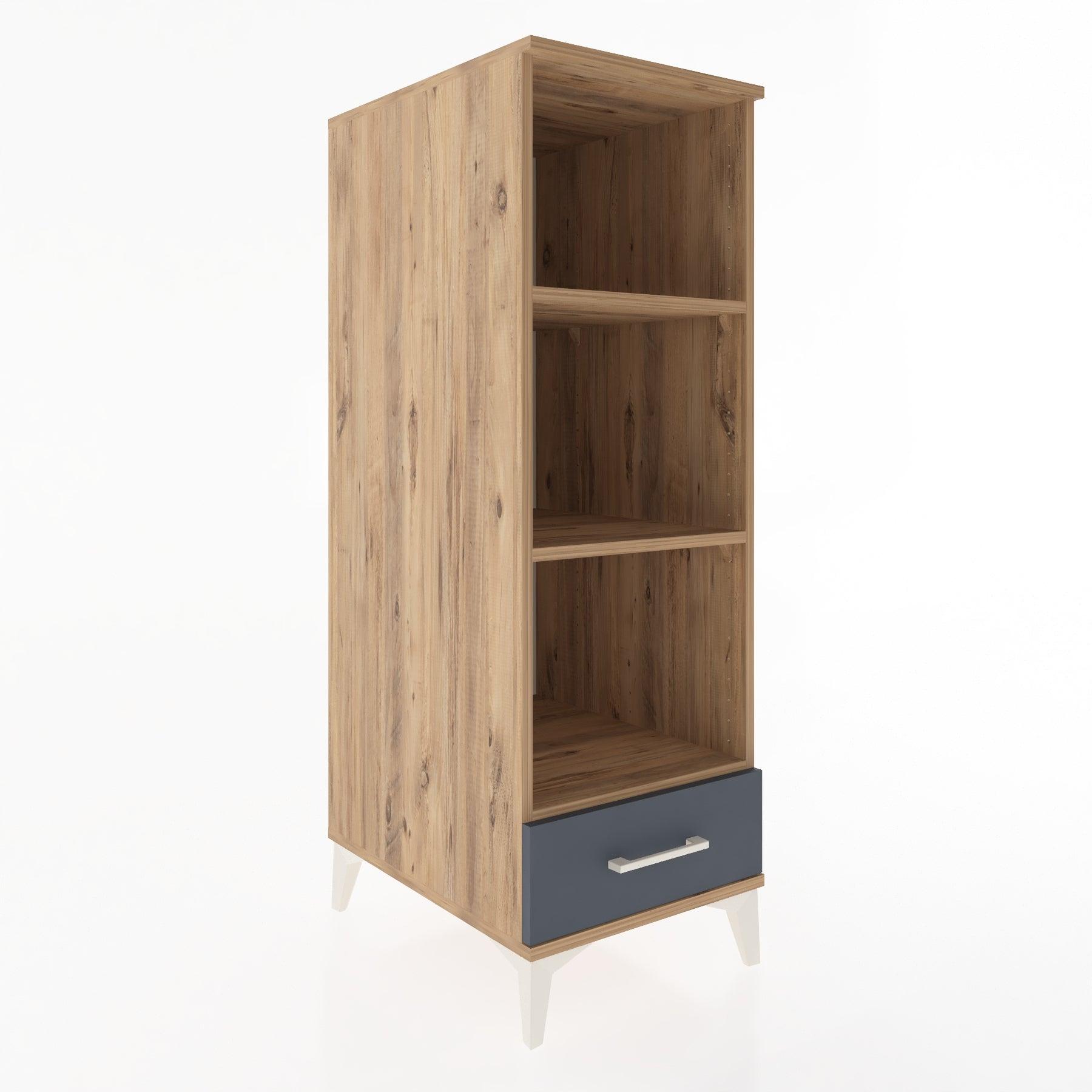 Woodntry Modular Cabinet Moonstone 44x59x122 cm with Drawers and Shelves CR109-1