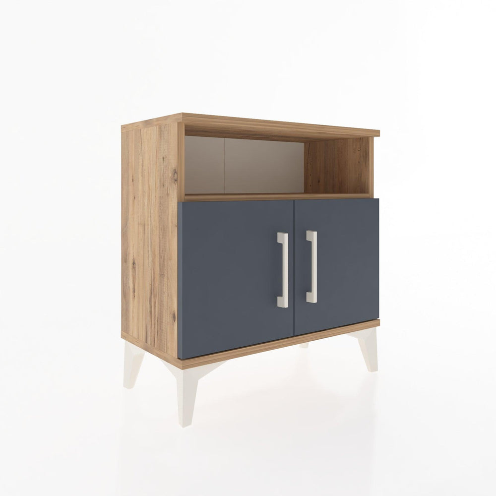 Woodntry Modular Nightstand Pine 60x30x52 cm with Cover and Shelf KR9-3