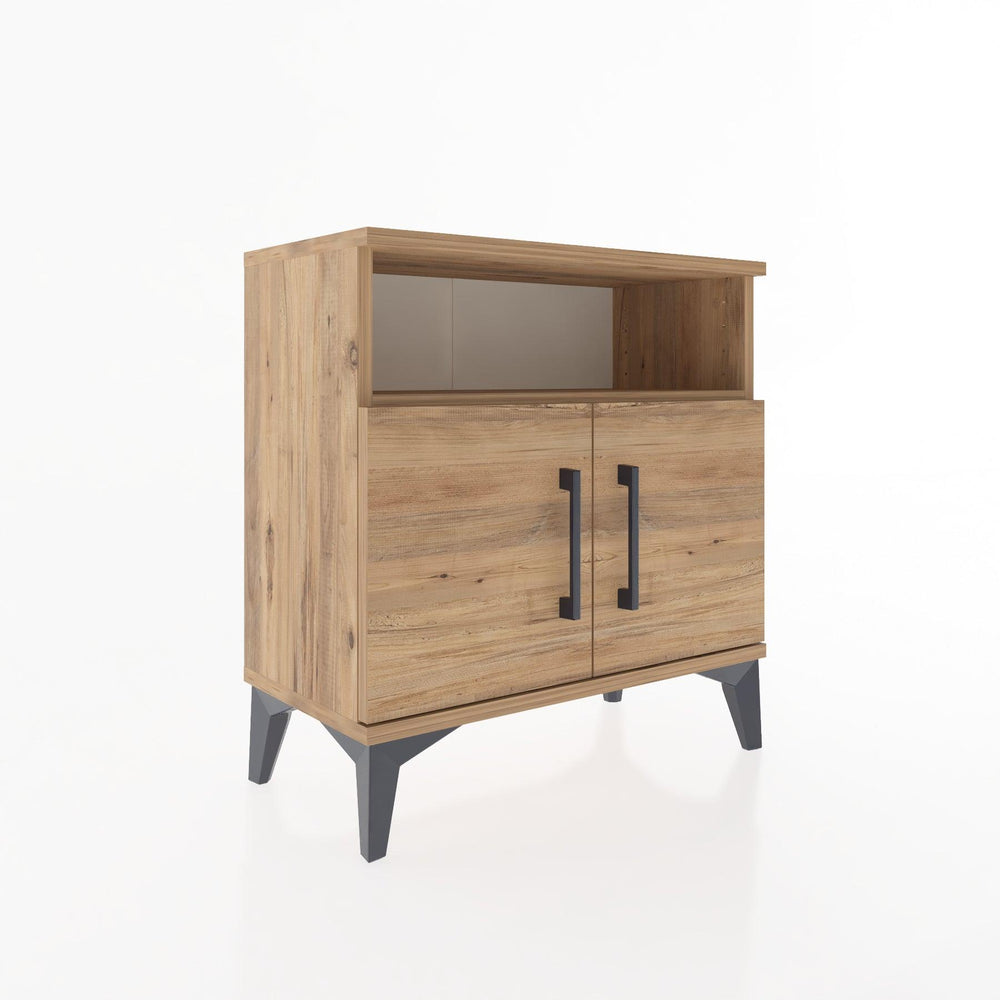 Woodntry Modular Nightstand Pine 60x30x52 cm with Cover and Shelf KR9-3