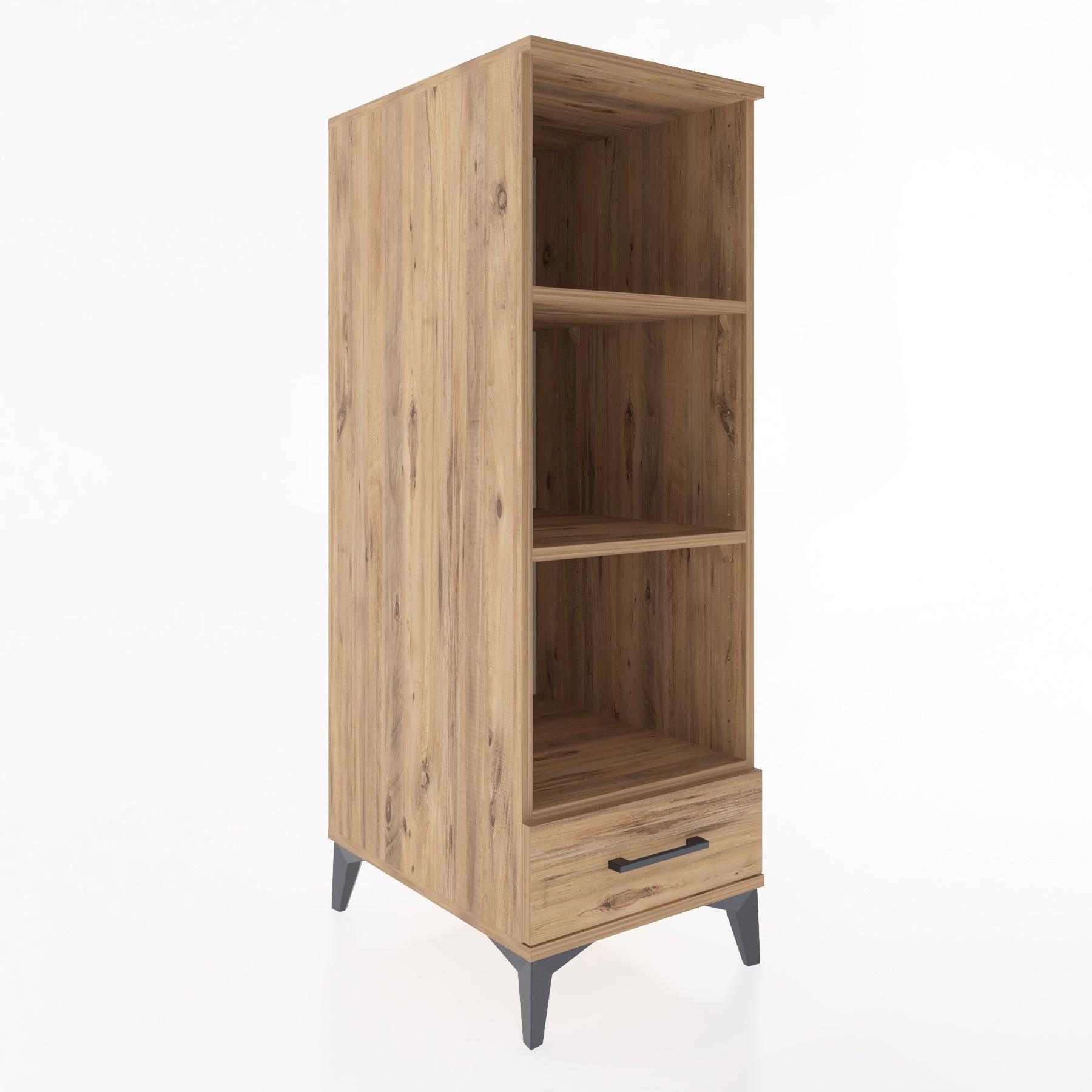 Woodntry Modular Cabinet Moonstone 44x59x122 cm with Drawers and Shelves CR109-1