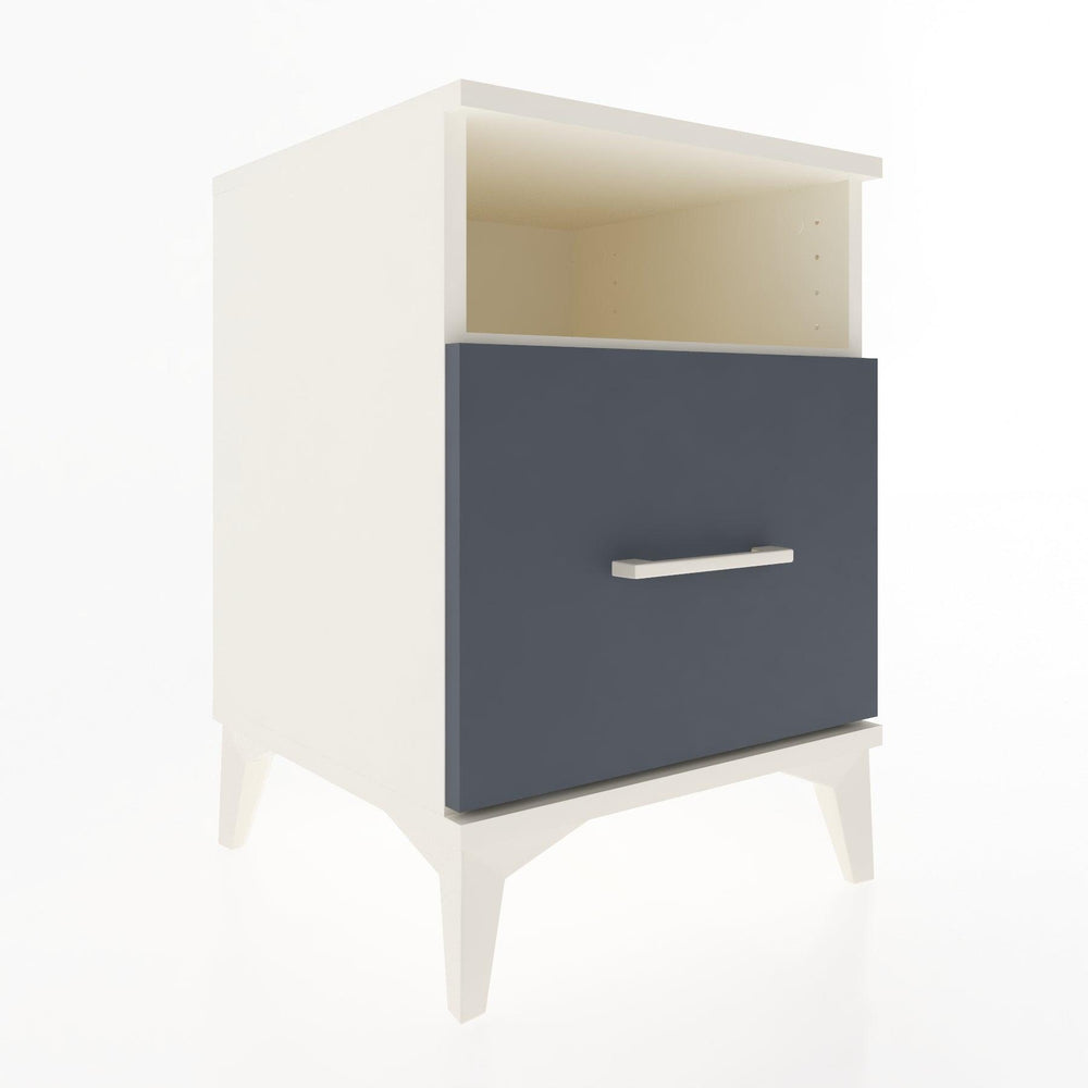 Woodntry Modular Nightstand Moonstone 44x44x52 cm with Drawer and Shelf CR10-1