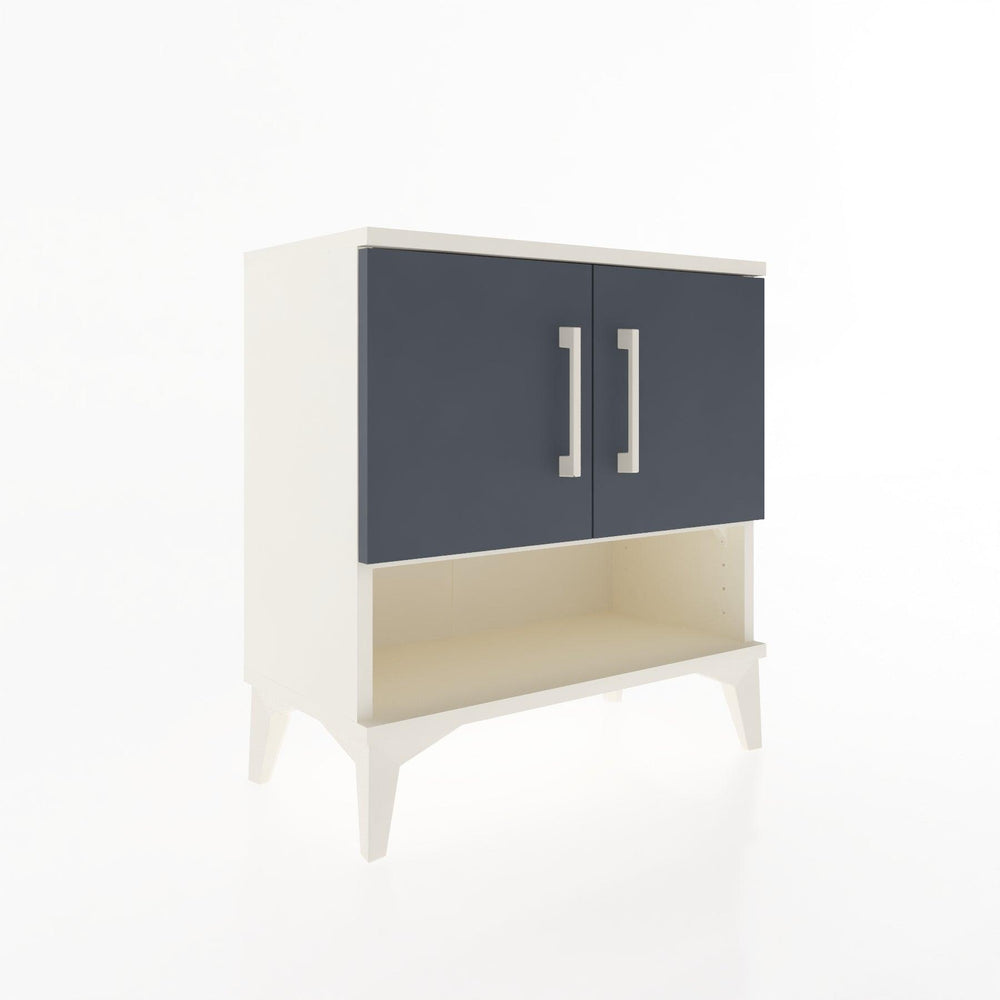Woodntry Modular Nightstand Moonstone 60x30x52 cm with Cover and Shelf KR10-1