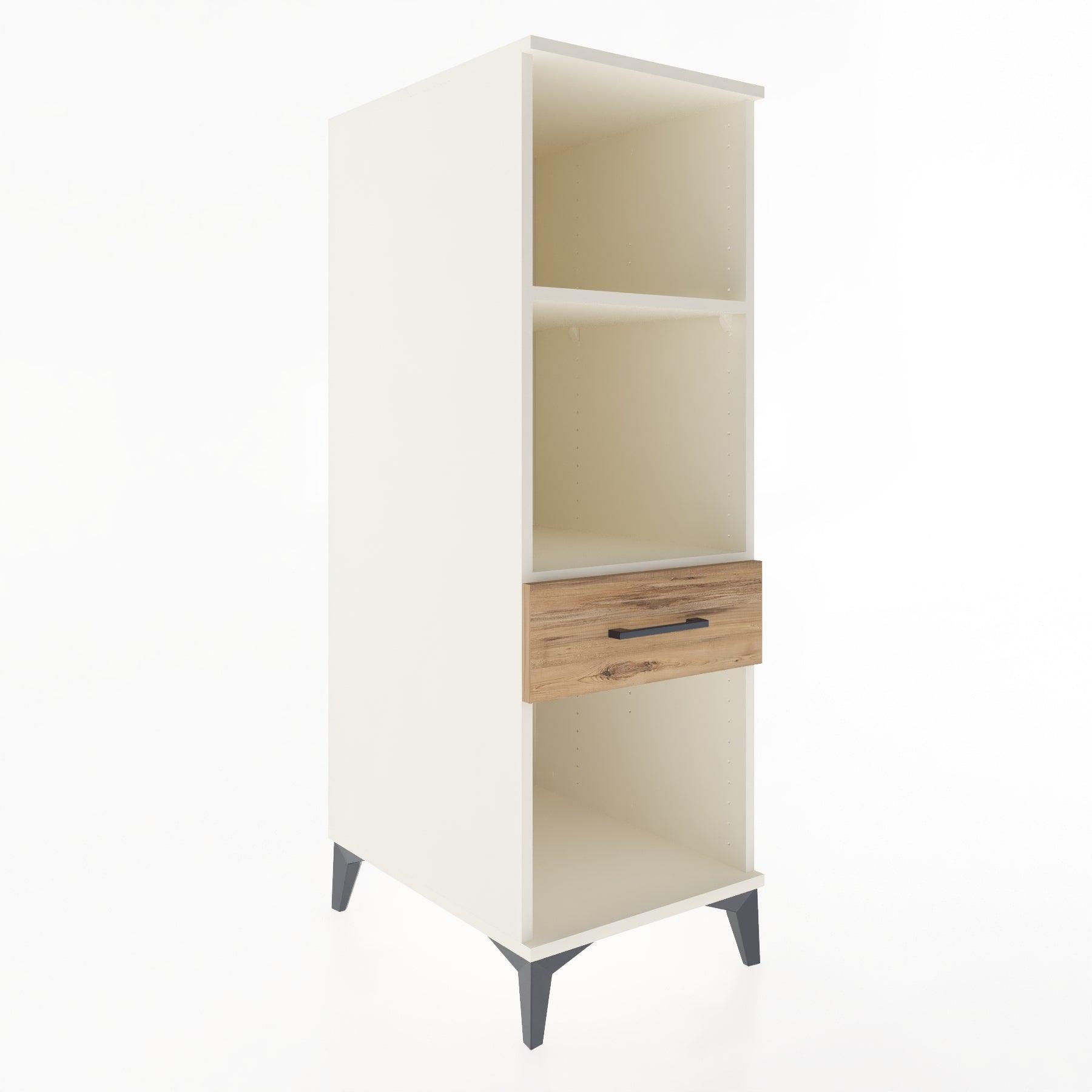 Woodntry Modular Cabinet Moonstone 44x59x122 cm with Drawers and Shelves CR110-1