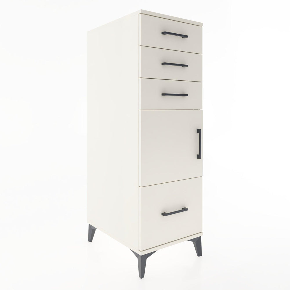 Woodntry Modüler Dolap Aytaşı 44x59x122 cm Kapaklı ve Çekmeceli KC10-1