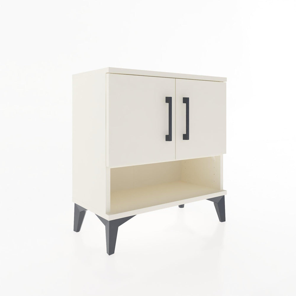 Woodntry Modular Nightstand Moonstone 60x30x52 cm with Cover and Shelf KR10-1