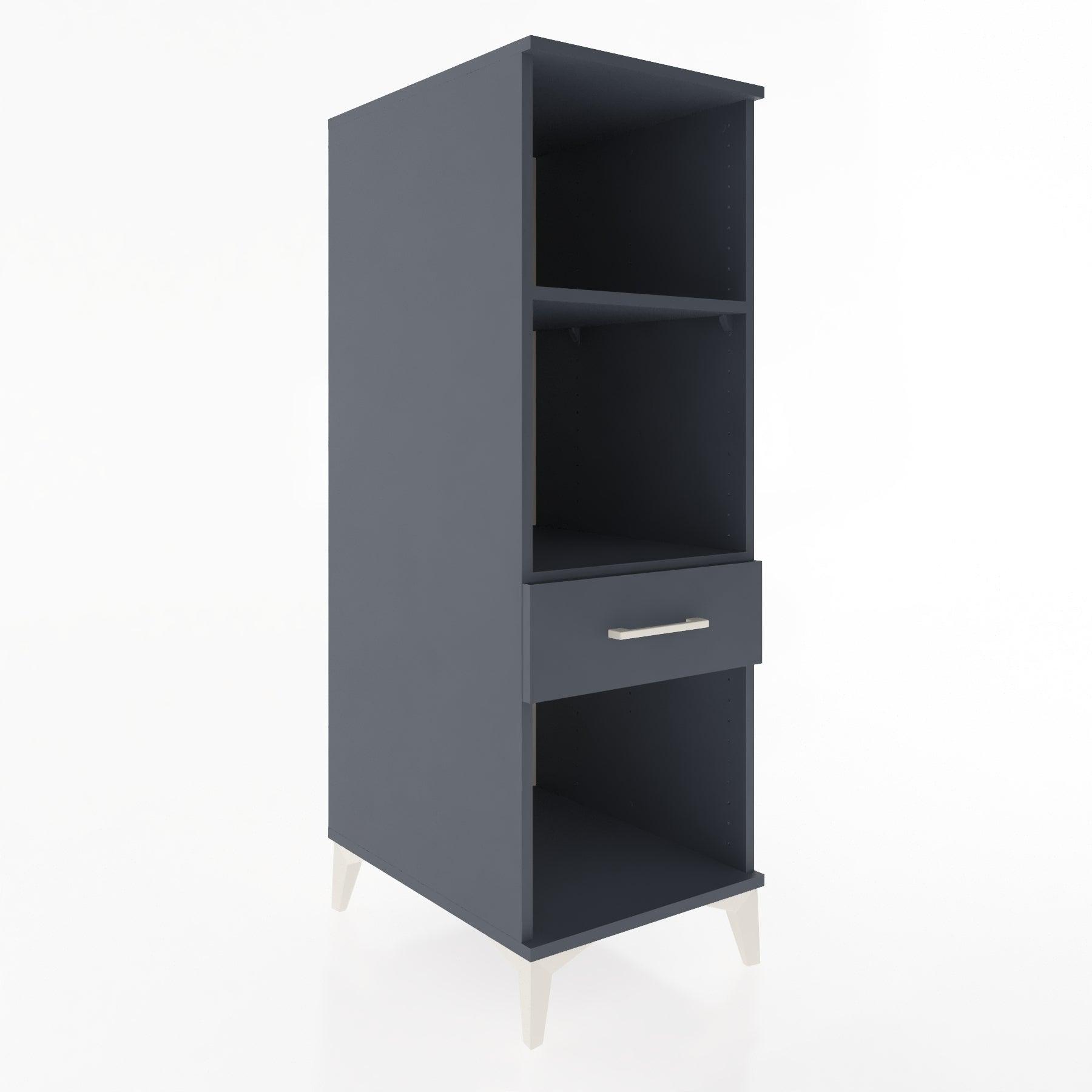 Woodntry Modular Cabinet Anthracite 44x59x122 cm with Drawers and Shelves CR110-2