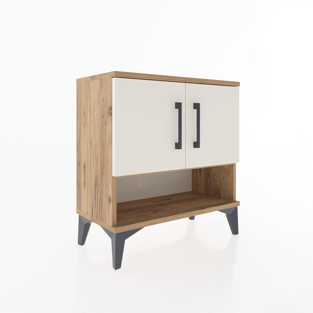 Woodntry Modular Nightstand Pine 60x30x52 cm with Cover and Shelf KR10-3