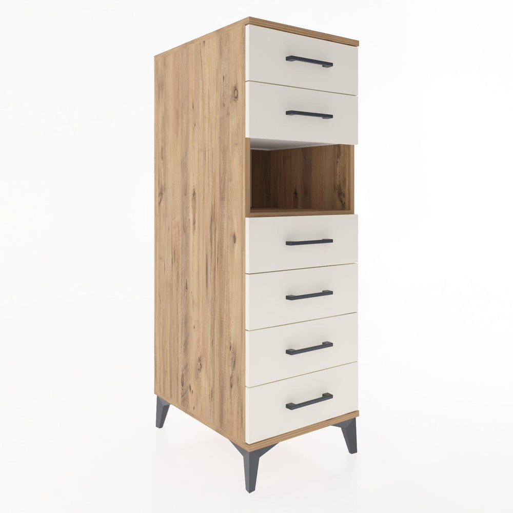 Woodntry Modular Cabinet Pine 44x30x122 cm with Drawers and Shelves CR60-3