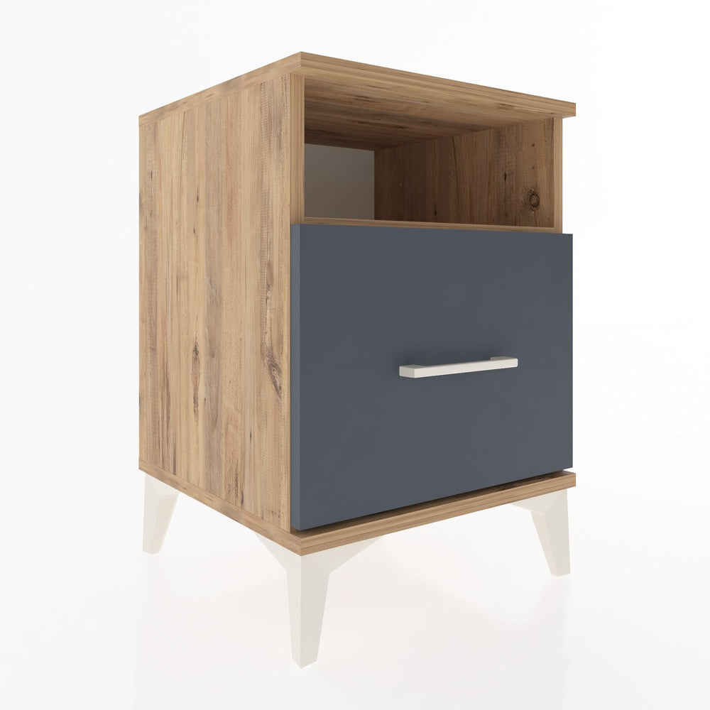 Woodntry Modular Nightstand Pine 44x44x52 cm with Drawers and Shelves CR10-3
