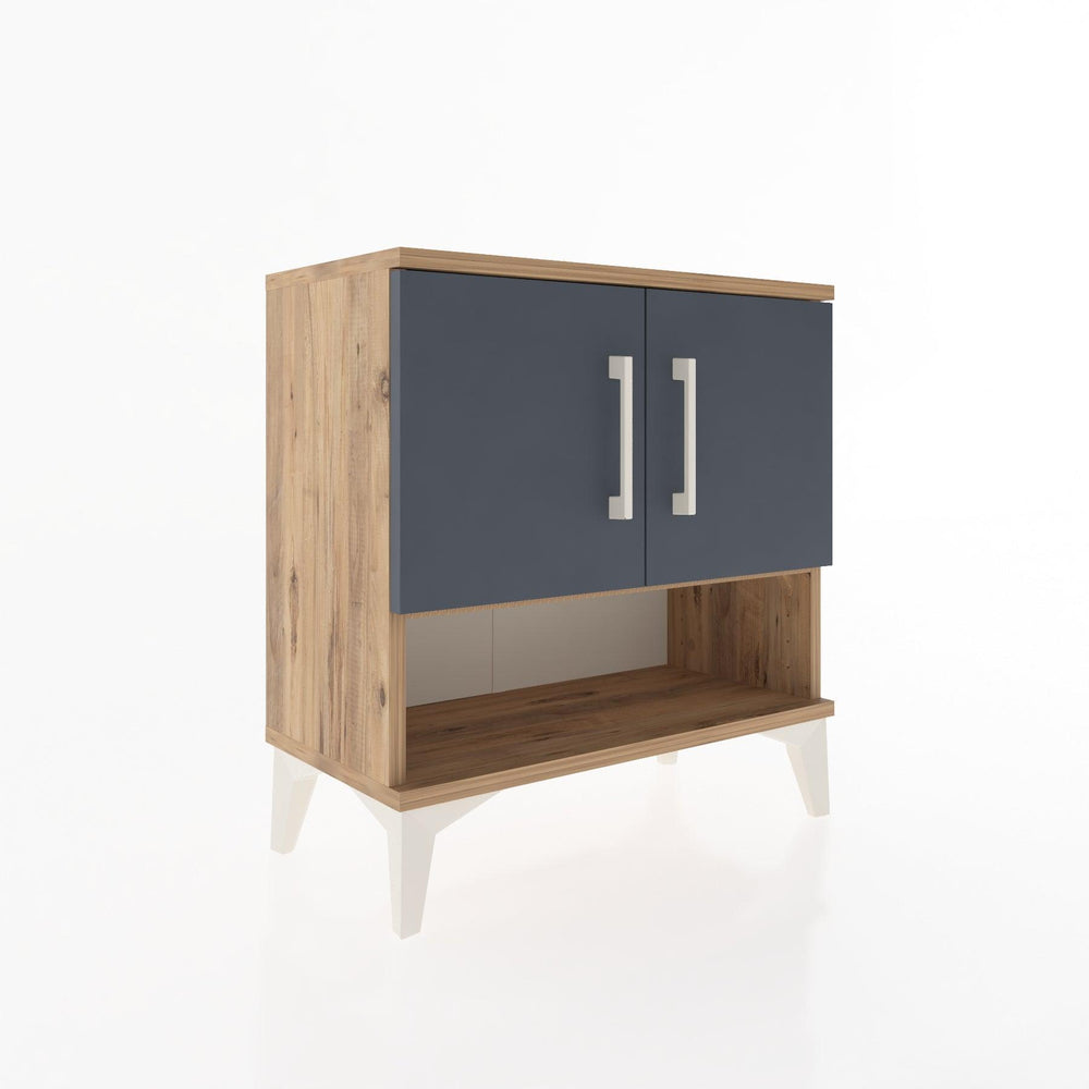 Woodntry Modular Nightstand Pine 60x30x52 cm with Cover and Shelf KR10-3