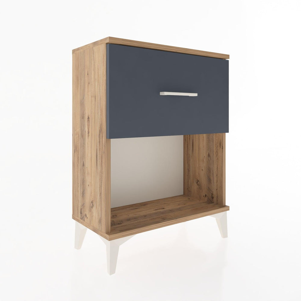 Woodntry Modular Nightstand Pine 60x30x68 cm with Drawers and Shelves CR10-3