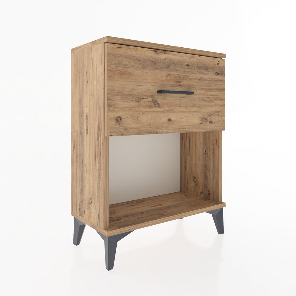 Woodntry Modular Nightstand Pine 60x30x68 cm with Drawers and Shelves CR10-3