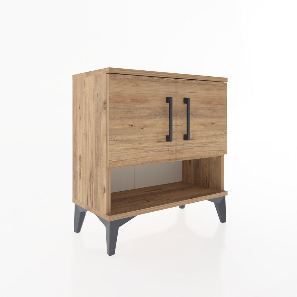 Woodntry Modular Nightstand Pine 60x30x52 cm with Cover and Shelf KR10-3
