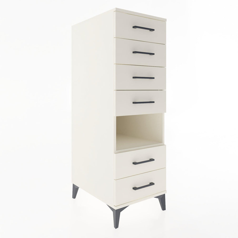 Woodntry Modular Cabinet Moonstone 44x30x122 cm with Drawers and Shelves CR61-1