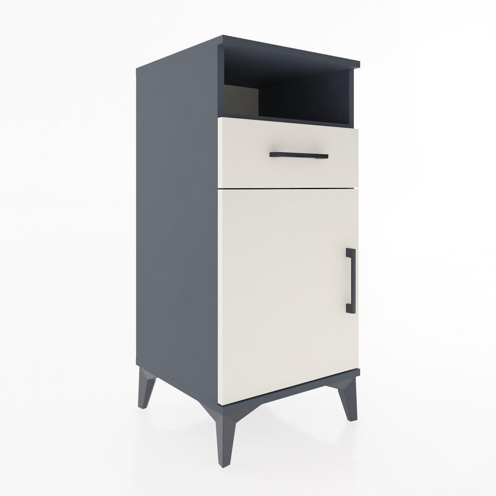 Woodntry Modüler Komodin Antrasit 44x44x84 cm Fonksiyonel F33-2