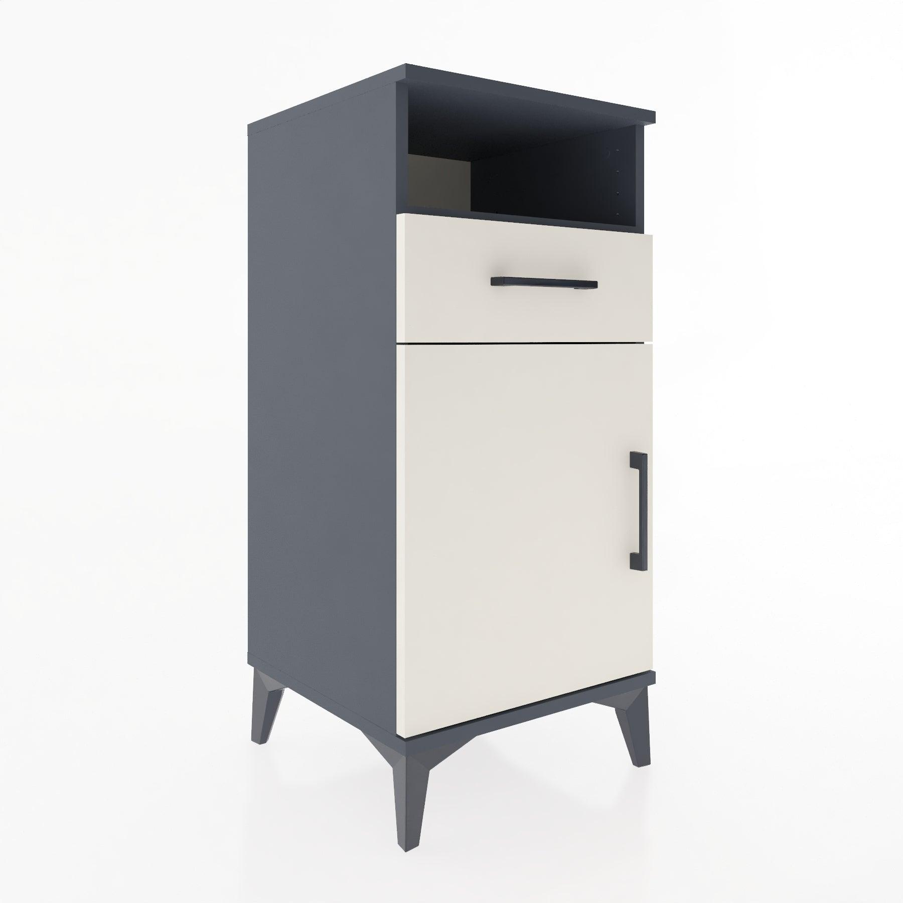 Woodntry Modular Nightstand Anthracite 44x44x84 cm Functional F33-2