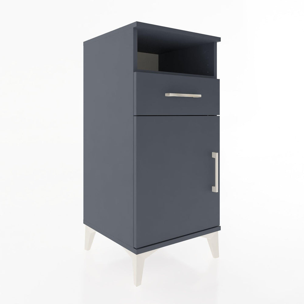 Woodntry Modüler Komodin Antrasit 44x44x84 cm Fonksiyonel F33-2