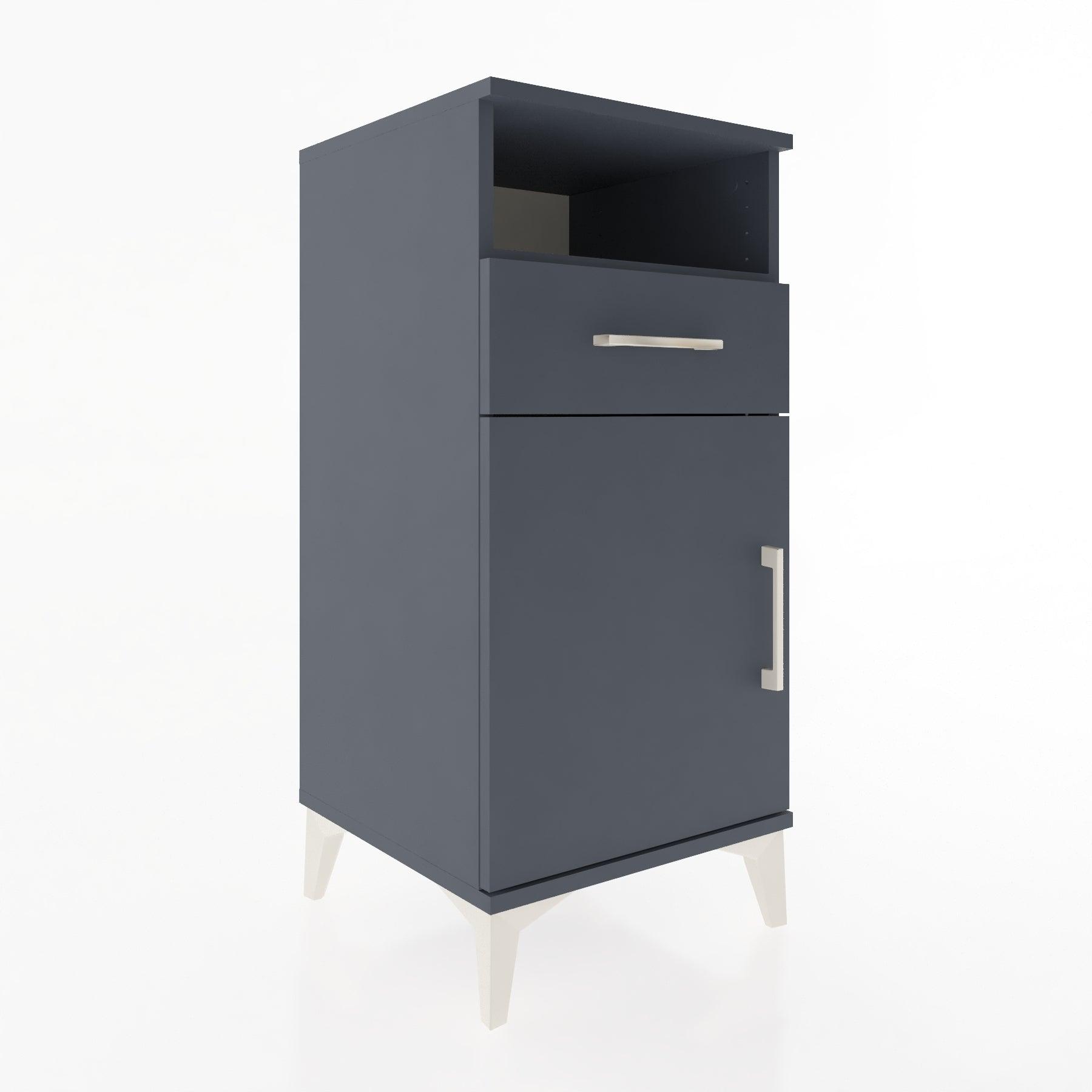 Woodntry Modular Nightstand Anthracite 44x44x84 cm Functional F33-2
