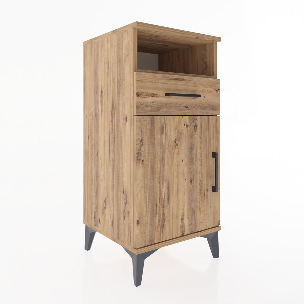 Woodntry Modular Nightstand Pine 44x44x84 cm Functional F33-3