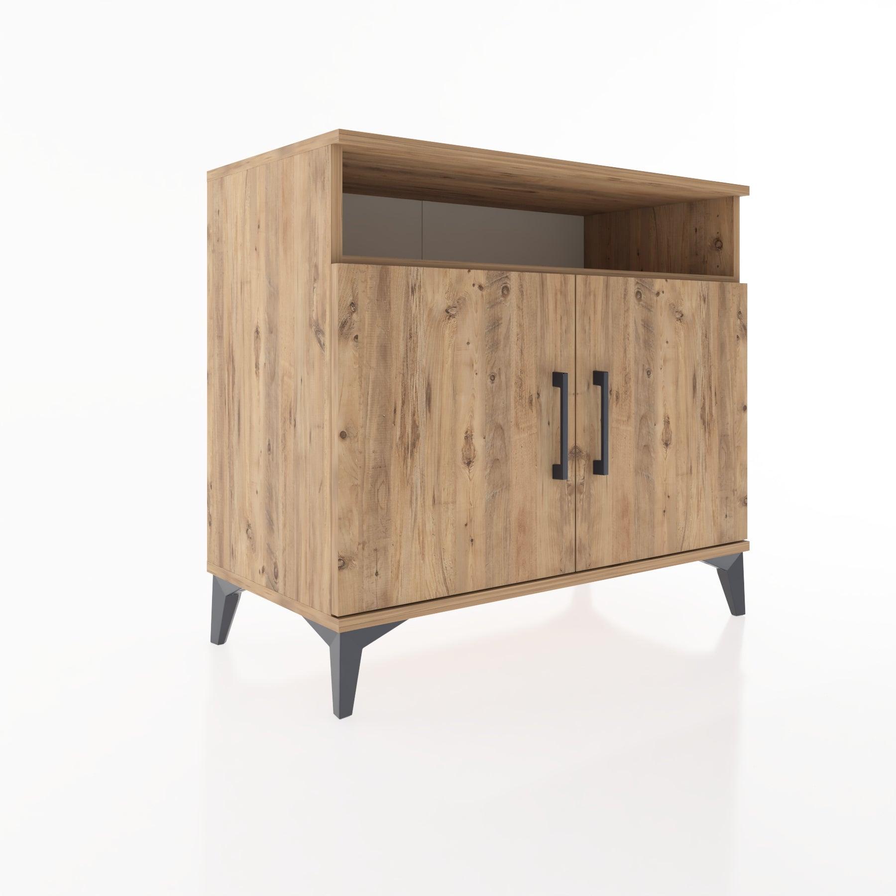 Woodntry Modüler Şifonyer Çam 88x44x68 cm Kapaklı ve Raflı KR11-3