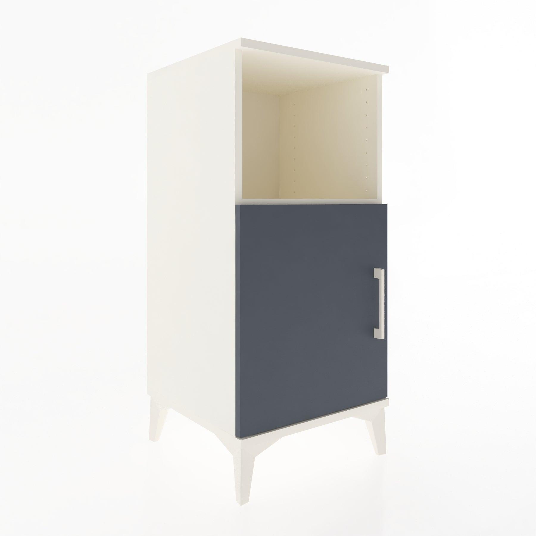 Woodntry Modular Nightstand Moonstone 44x44x84 cm with Cover and Shelf KR34-1