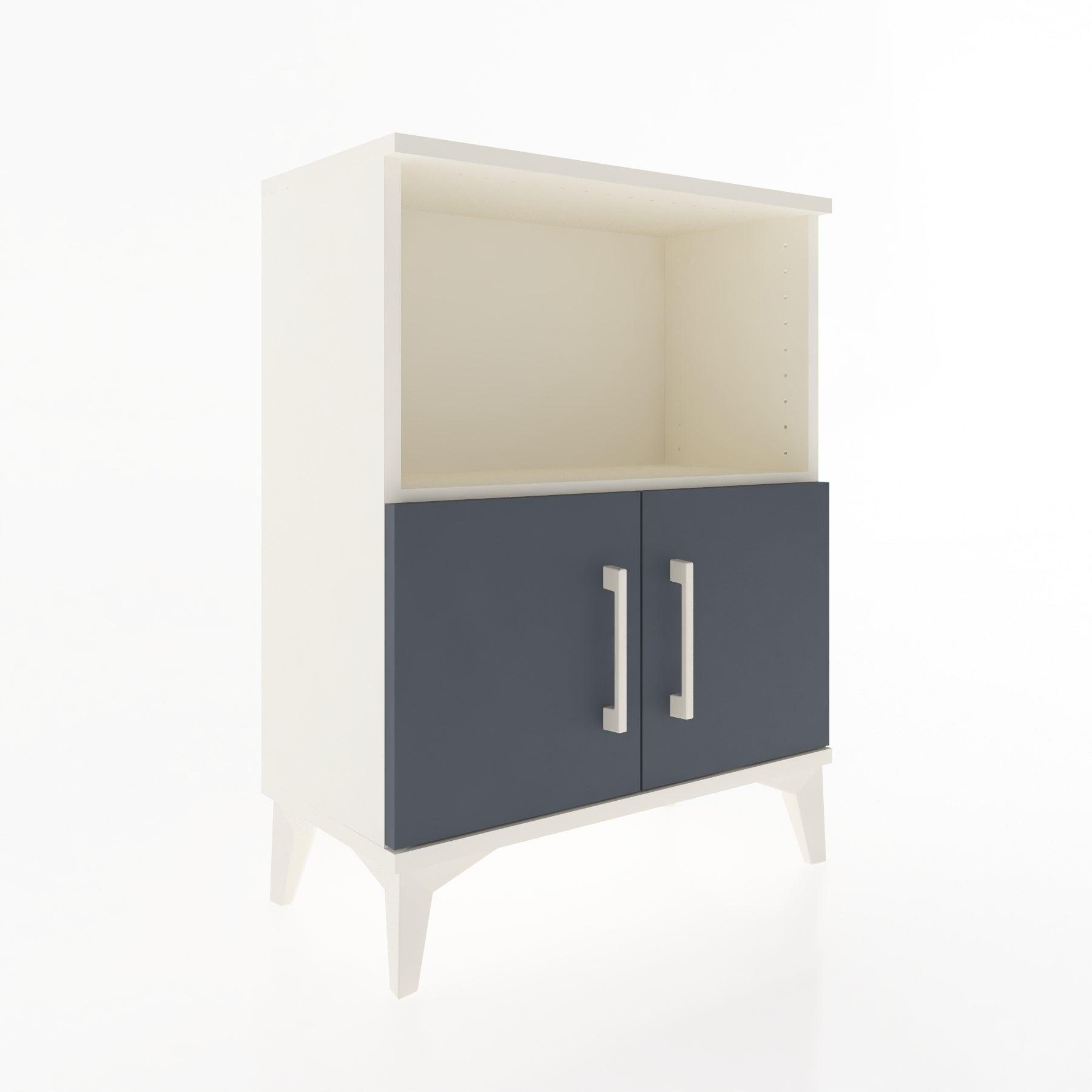 Woodntry Modular Nightstand Moonstone 60x30x68 cm with Cover and Shelf KR12-1