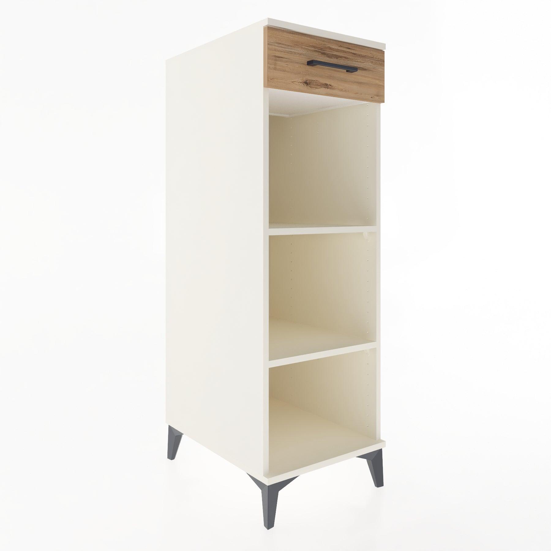 Woodntry Modular Cabinet Moonstone 44x59x122 cm with Drawers and Shelves CR112-1