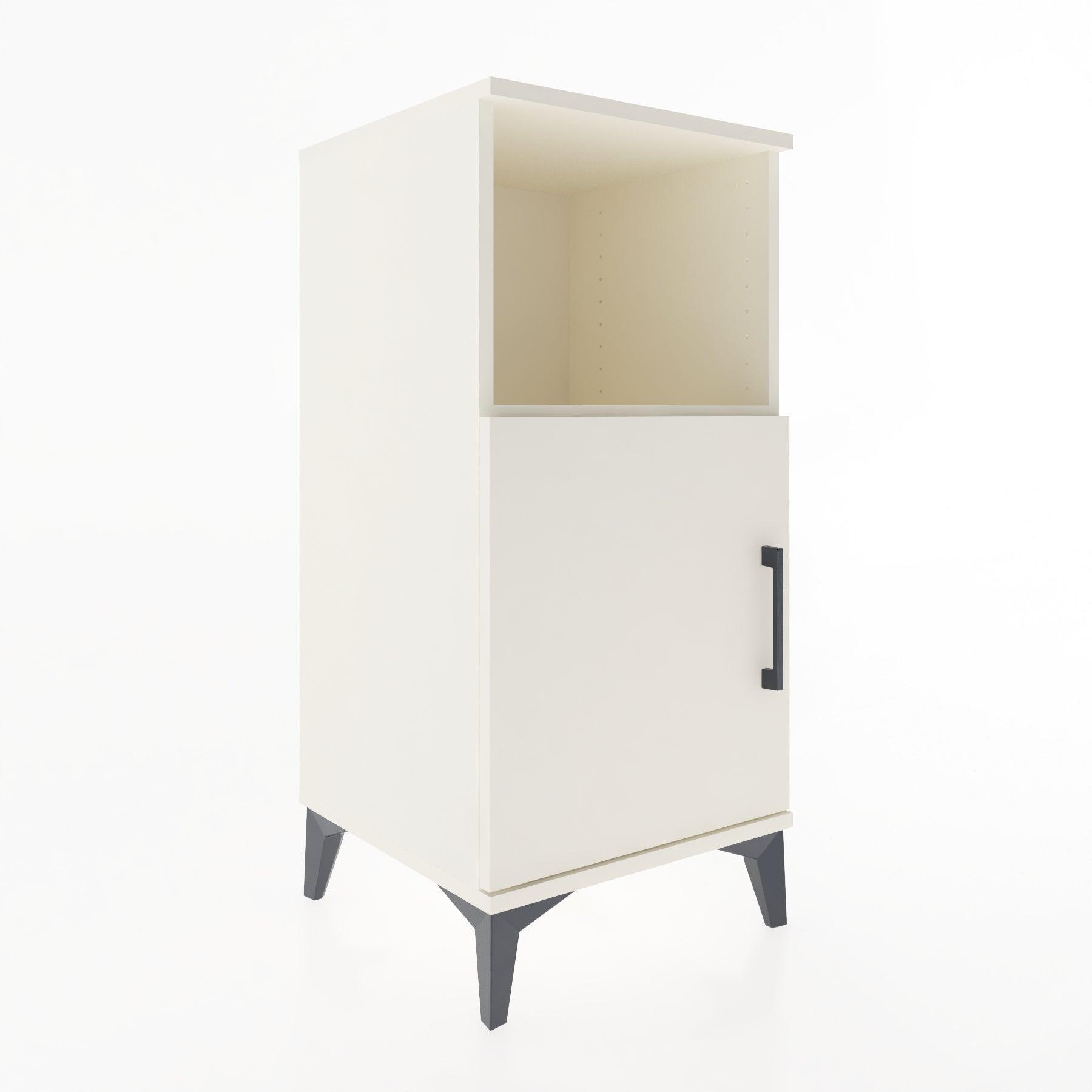 Woodntry Modular Nightstand Moonstone 44x44x84 cm with Cover and Shelf KR34-1