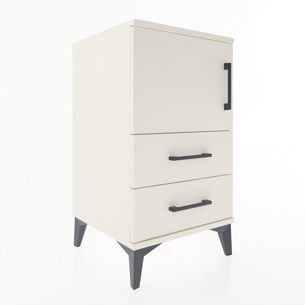 Woodntry Modüler Komodin Aytaşı 44x44x68 cm Kapaklı ve Çekmeceli KC12-1