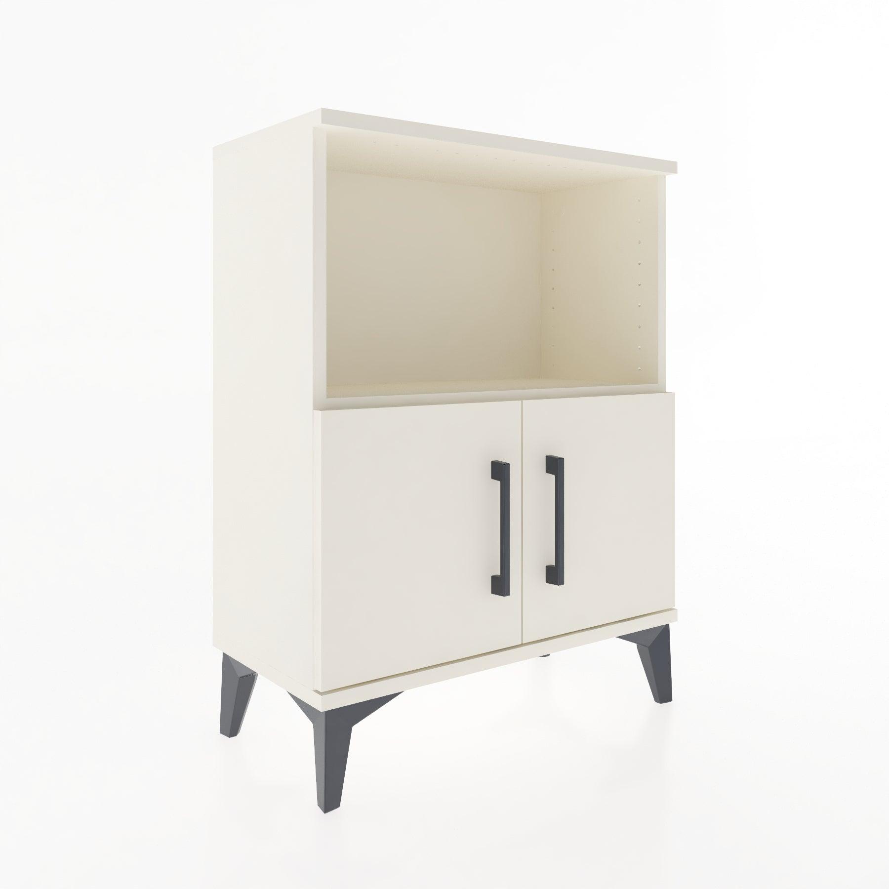 Woodntry Modular Nightstand Moonstone 60x30x68 cm with Cover and Shelf KR12-1