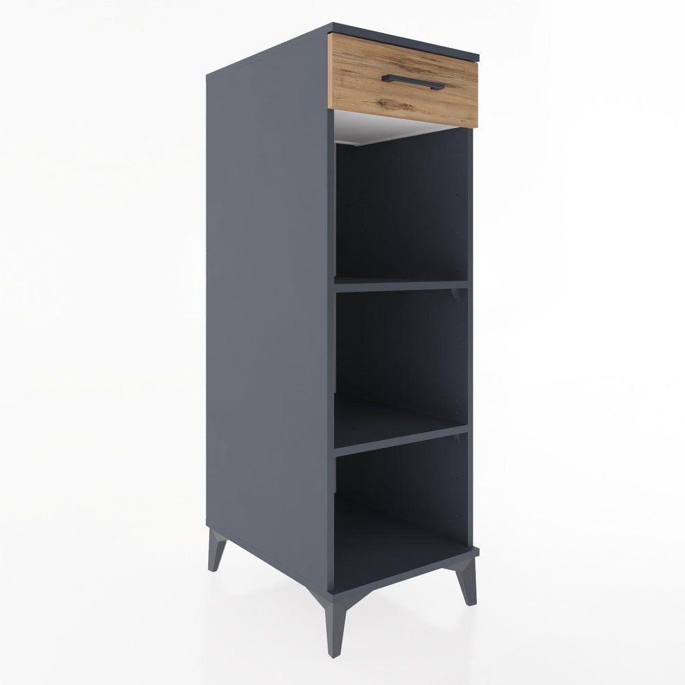 Woodntry Modular Cabinet Anthracite 44x30x122 cm with Drawers and Shelves CR112-2
