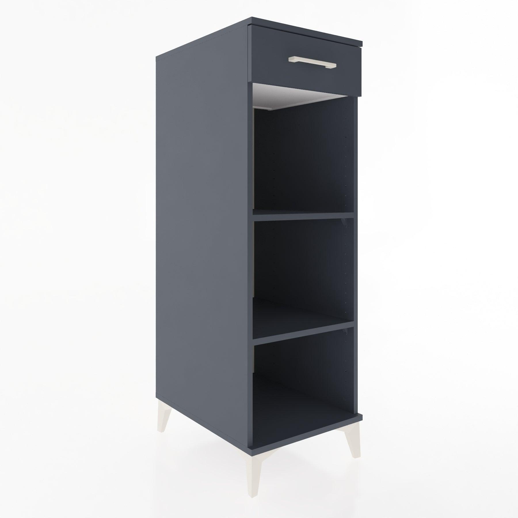 Woodntry Modular Cabinet Anthracite 44x30x122 cm with Drawers and Shelves CR112-2