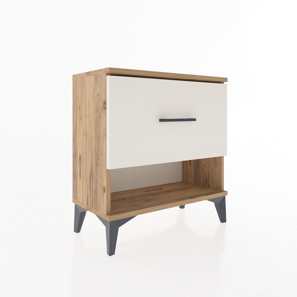 Woodntry Modular Nightstand Pine 60x30x52 cm with Drawers and Shelves CR12-3