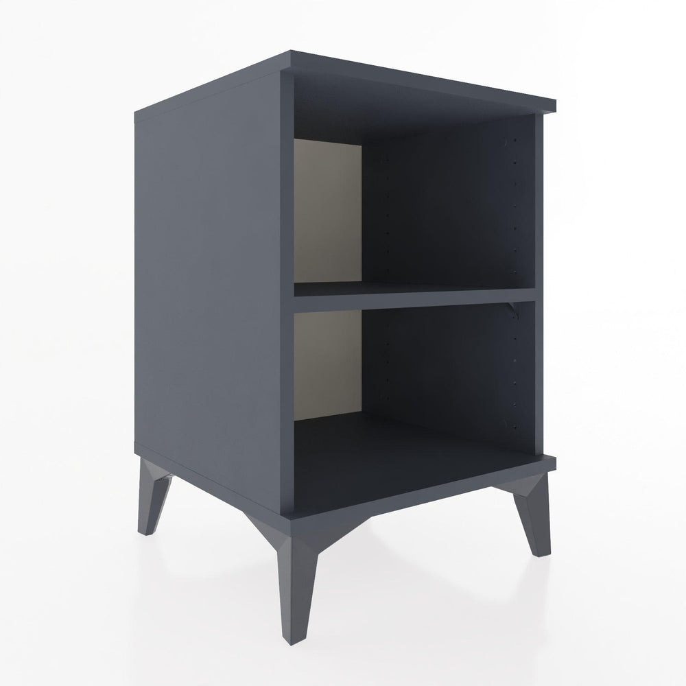 Woodntry Modular Nightstand Anthracite 44x44x52 cm with Shelf R12-2