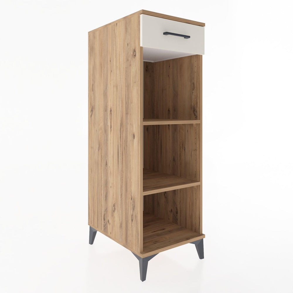 Woodntry Modüler Dolap Çam 44x30x122 cm Çekmeceli ve Raflı CR112-3