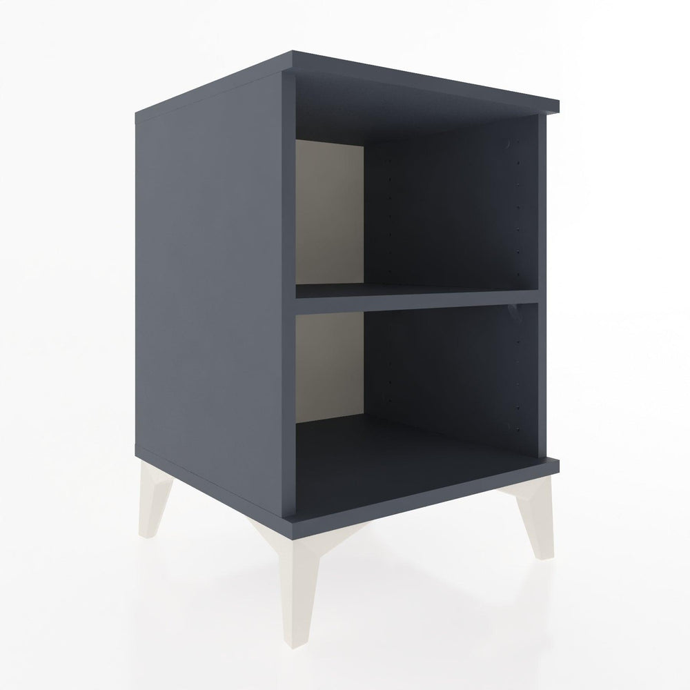 Woodntry Modular Nightstand Anthracite 44x44x52 cm with Shelf R12-2