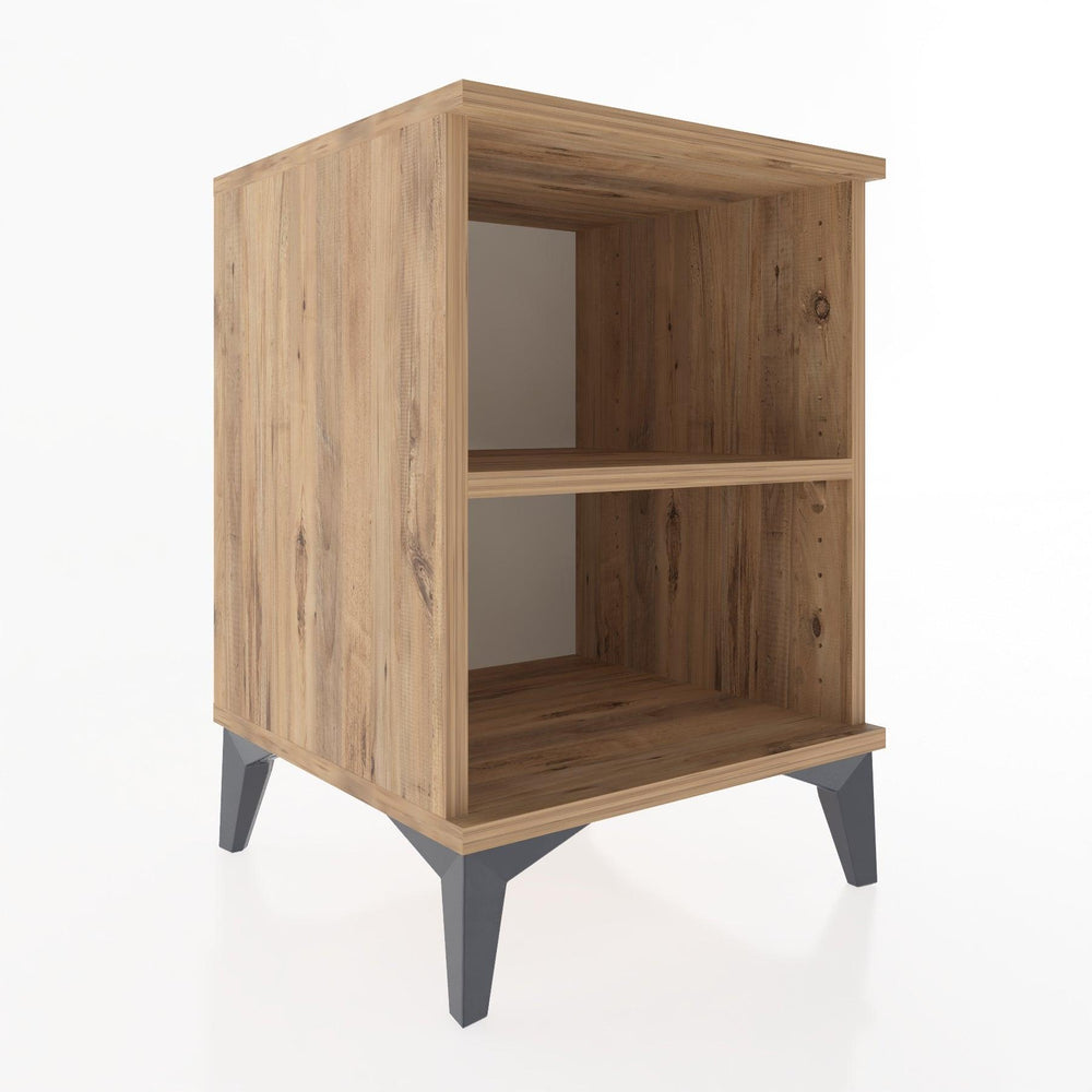 Woodntry Modular Nightstand Pine 44x44x52 cm with Shelf R12-3
