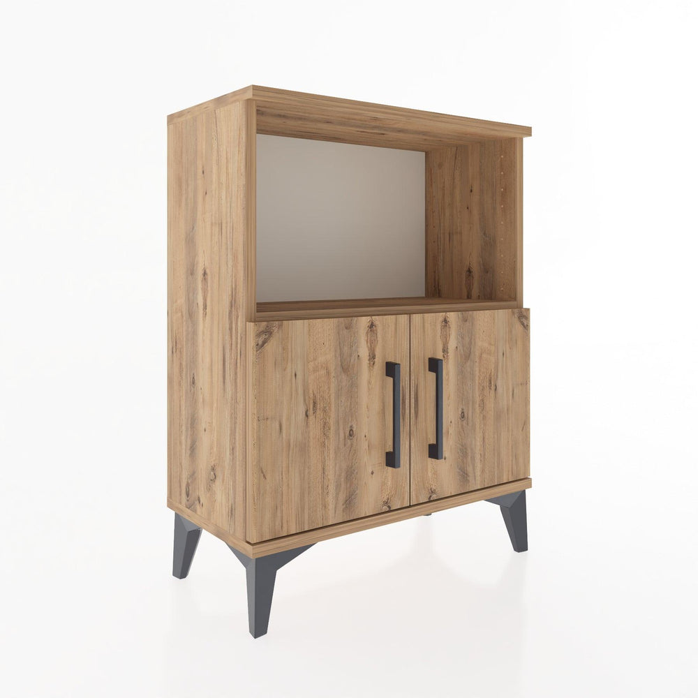 Woodntry Modular Nightstand Pine 60x30x68 cm with Cover and Shelf KR12-3
