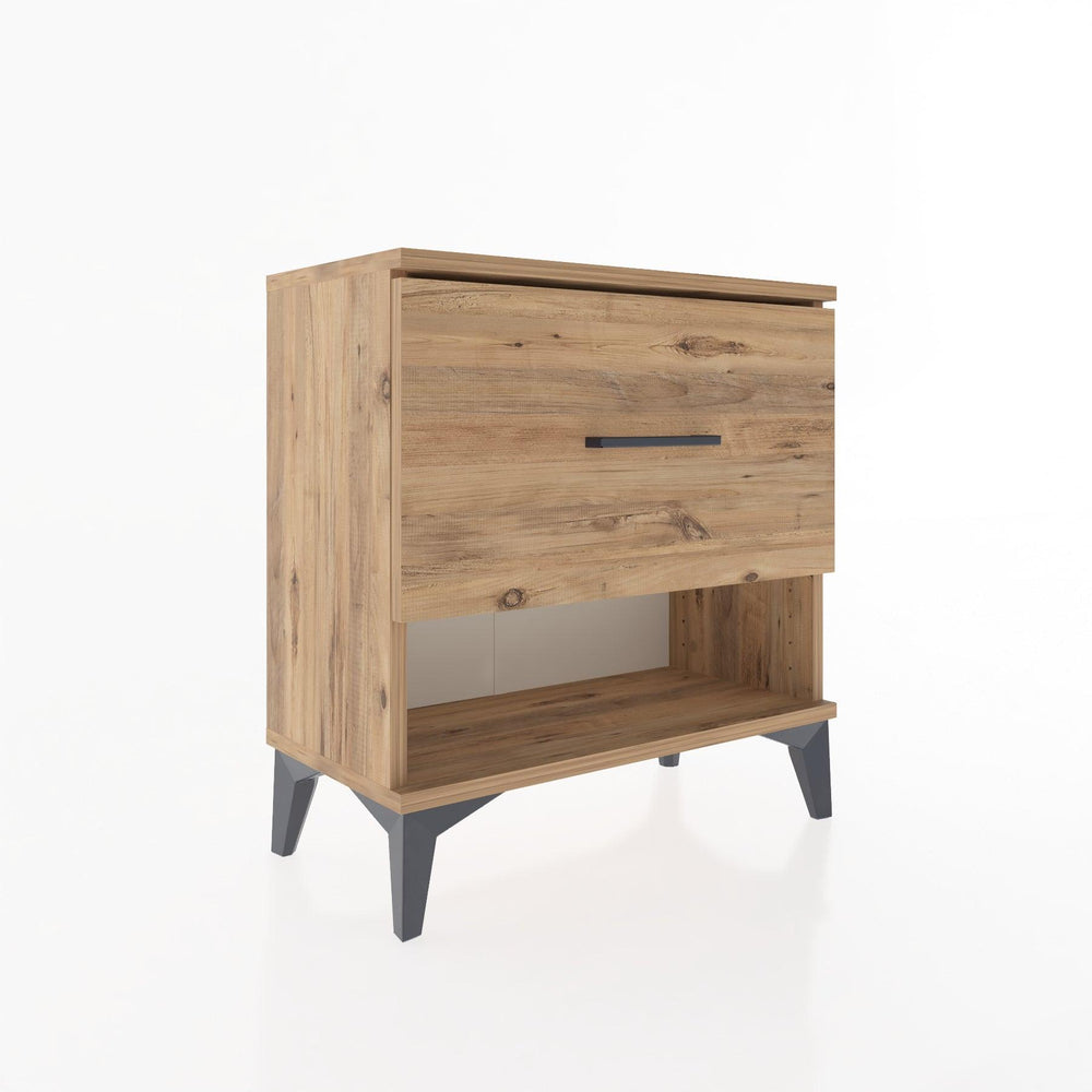 Woodntry Modular Nightstand Pine 60x30x52 cm with Drawers and Shelves CR12-3