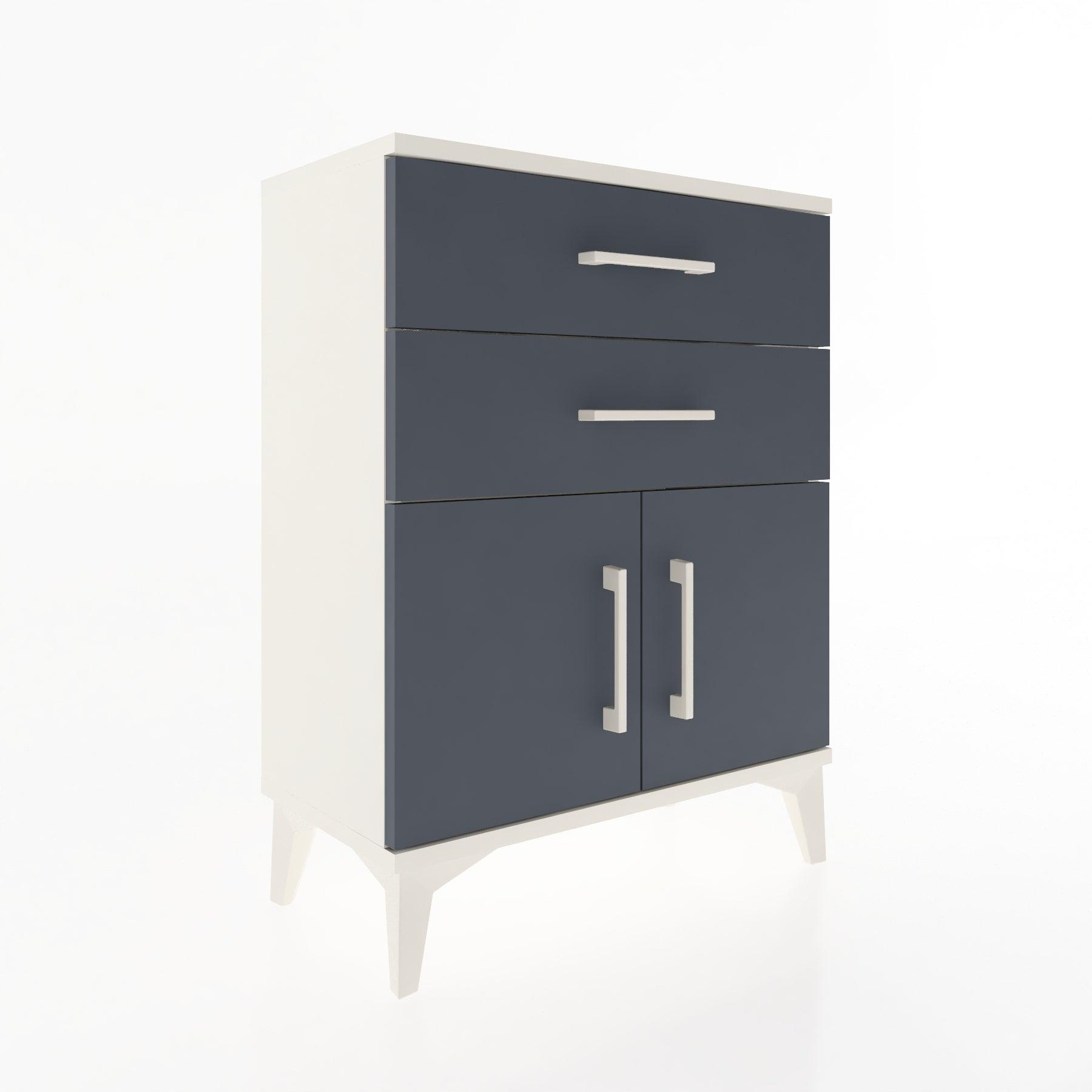 Woodntry Modular Nightstand Moonstone 60x30x68 cm with Cover and Drawer KC13-1