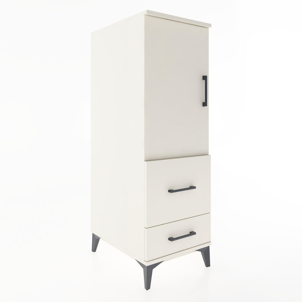 Woodntry Modüler Dolap Aytaşı 44x59x122 cm Kapaklı ve Çekmeceli KC13-1