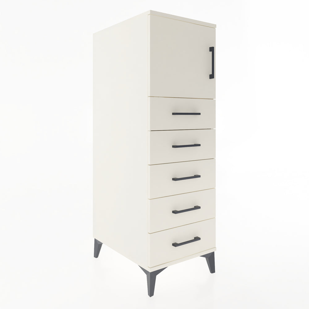 Woodntry Modular Cabinet Moonstone 44x59x122 cm with Doors and Drawers KC63-1