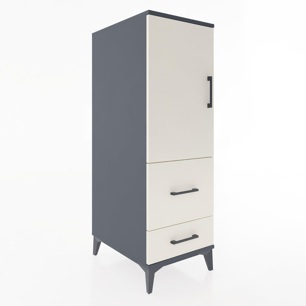 Woodntry Modular Cabinet Anthracite 44x59x122 cm with Doors and Drawers KC113-2