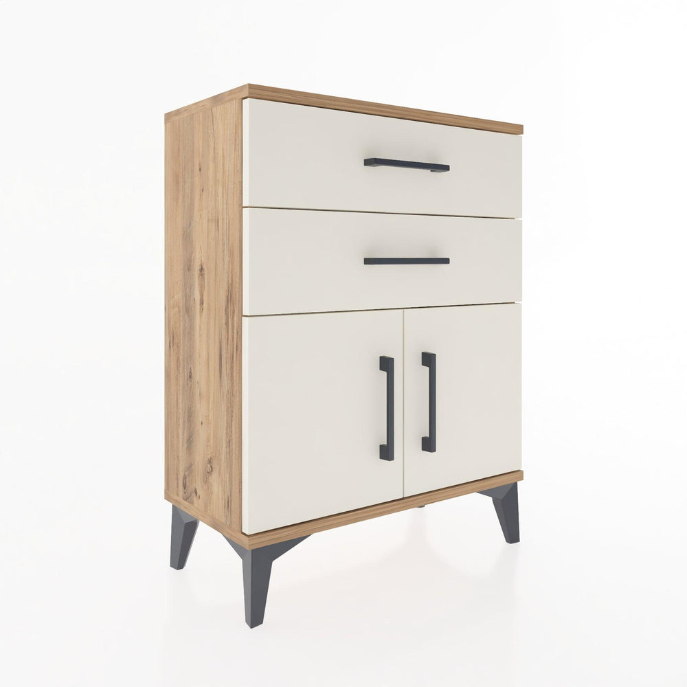 Woodntry Modular Nightstand Pine 60x30x68 cm with Cover and Drawer KC13-3