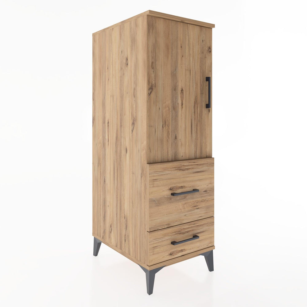 Woodntry Modular Cabinet Pine 44x30x122 cm with Doors and Drawers KC13-3