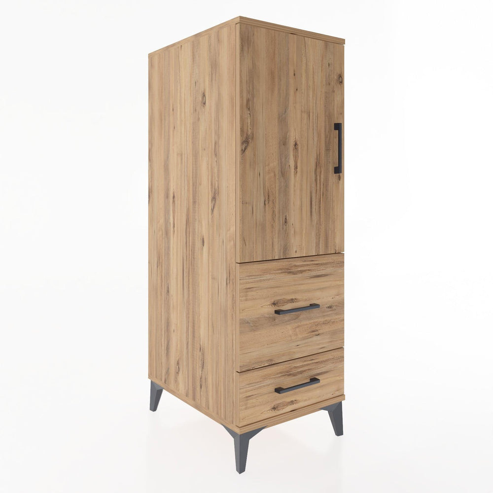 Woodntry Modular Cabinet Pine 44x59x122 cm with Doors and Drawers KC113-3