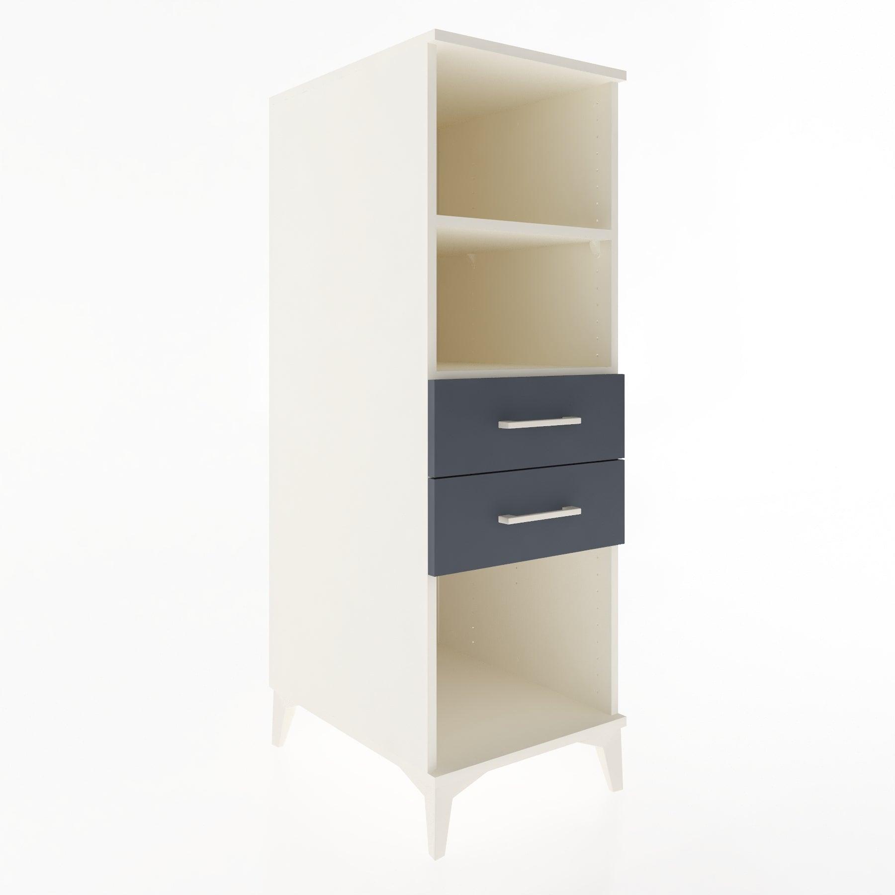 Woodntry Modular Cabinet Moonstone 44x59x122 cm with Drawers and Shelves CR114-1