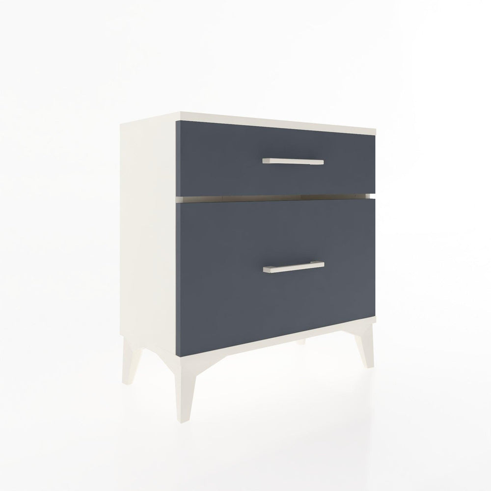 Woodntry Modular Nightstand Moonstone 60x30x52 cm with Drawer and Shelf CR14-1