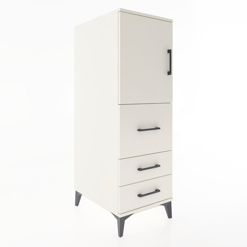 Woodntry Modüler Dolap Aytaşı 44x59x122 cm Kapaklı ve Çekmeceli KC14-1