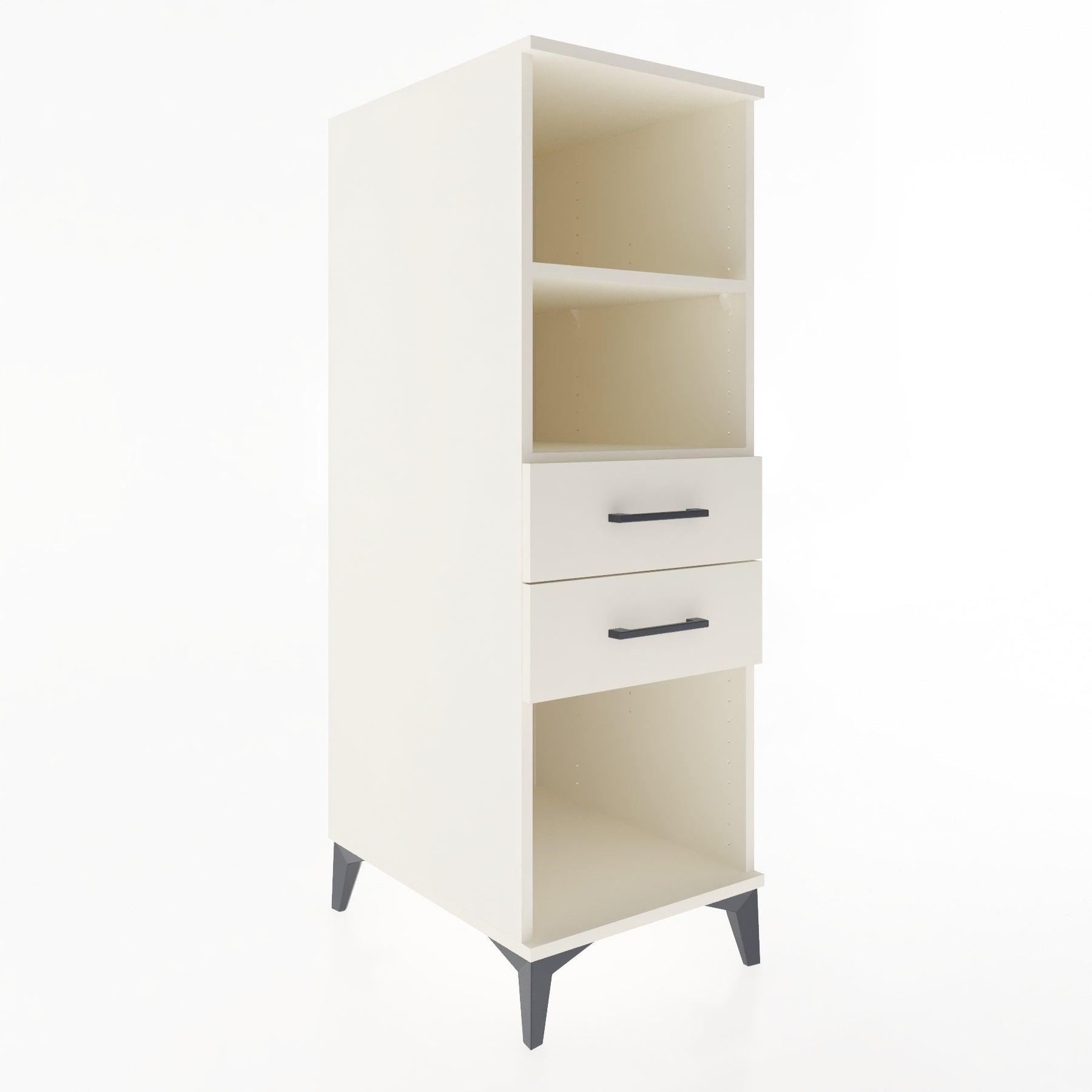 Woodntry Modular Cabinet Moonstone 44x59x122 cm with Drawers and Shelves CR114-1